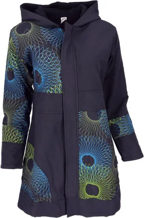 GURU-SHOP Langjacke Boho Hippie chic Jacke, Patchwork Jacke,.. alternative Bekleidung - Verkäufer: