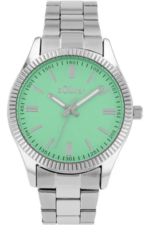QS by s.Oliver Quarzuhr 2038603, Armbanduhr, Damenuhr, Herrenuhr, Edelstahlarmband