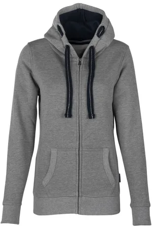 HRM Kapuzensweatjacke Frauen Sweatjacke mit Kapuze / Kapuzensweater mit Reißverschluss Innen angeraut - Gr. XS bis 5XL - Verkäufer: witoru