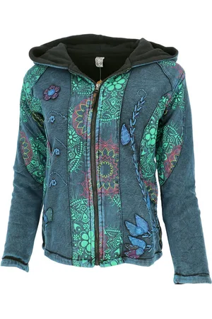 GURU-SHOP Langjacke Goa Patchwork Jacke, bestickte Boho.. alternative Bekleidung - Verkäufer: