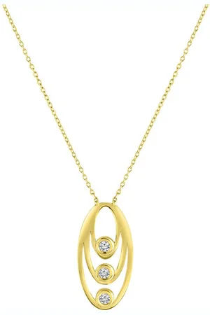 ELLEN K. Kette mit Anhänger 375/- Gelbgold Zirkonia