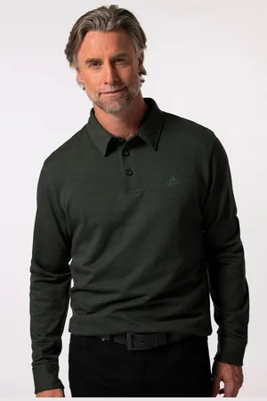 Boston Park Poloshirt Poloshirt Langarm Minimal-Muster - Verkäufer: Popken Fashion Group