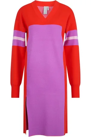 Sportalm Strickkleid mit kontrastfarbigen Einsätzen