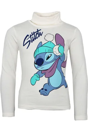 Disney Langarmshirt Lilo und Stitch Kinder Rollkragen Langarmshirt Shirt Gr. 98 bis 128, 100% Baumwolle - Verkäufer: WS-Trend