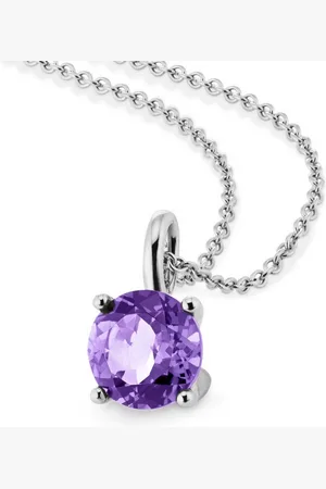 Orolino Kette mit Anhänger Gold 585 mit natürlichem Amethyst 45cm lang