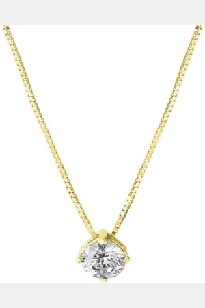 vivance collection Kette mit Anhänger 375/- Gelbgold Zirkonia