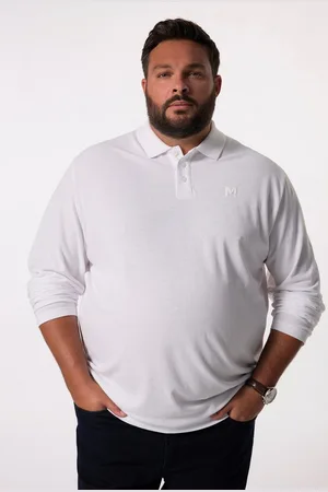 Men Plus Poloshirt Men+ Poloshirt Bauchfit Basic Piqué Langarm - Verkäufer: Popken Fashion Group