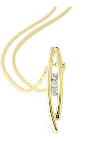 Orolino Kette mit Anhänger Gold 585 mit 3 natürlichen Brillanten zus. 0,10ct.
