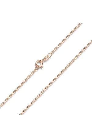 Materia Gliederkette Rosegold Panzerkette für Damen 1,7mm breit K13, Sterlingsilber, rosevergoldet - Verkäufer: Schmuck