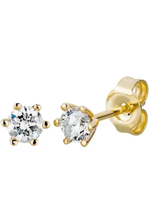 Orolino Paar Ohrstecker Gold 585 mit 2x Brillant zus. 0,50 ct.