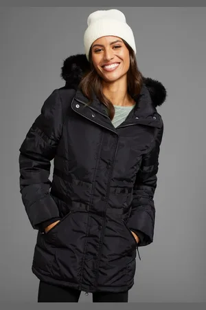 Laura Scott Winterjacke figurumschmeichelnde Passform, mit abnehmbarer Kapuze