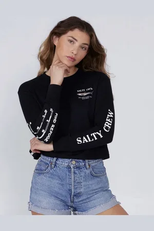 Salty Crew Langarmshirt Bruce Long Sleeve Crop Black - Verkäufer: Sun & Famous