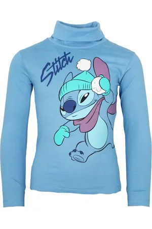 Disney Langarmshirt Lilo und Stitch Kinder Rollkragen Langarmshirt Shirt Gr. 98 bis 128, 100% Baumwolle - Verkäufer: WS-Trend