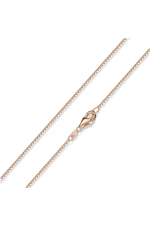 Materia Gliederkette Venezianerkette Rosegold glänzend 40-70cm K17, 925 Sterling Silber, diamantiert - Verkäufer: Schmuck