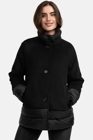 Manisa Winterjacke mit modischen Materialmix und Wolle