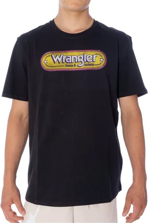 Wrangler T-Shirt T-Shirt Branded, G M, F faded black - Verkäufer: Big Leshopski