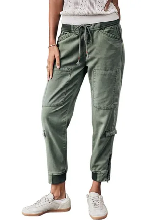 Freeman T Porter Cargohose Celine Jazz Laurel wreath Elastikbund mit Tunnelzug - leichte sommerliche Hose - Verkäufer: First Choice Streetwear
