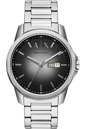 Armani Exchange Quarzuhr AX1764, Armbanduhr, Herrenuhr, Edelstahlarmband, analog, Tag, Wochentag