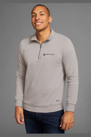 Bruno Banani Sweatshirt mit Troyer Kragen
