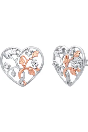 JULIE JULSEN Paar Ohrstecker 925/- Sterling Silber teils rosé vergoldet Zirkonia