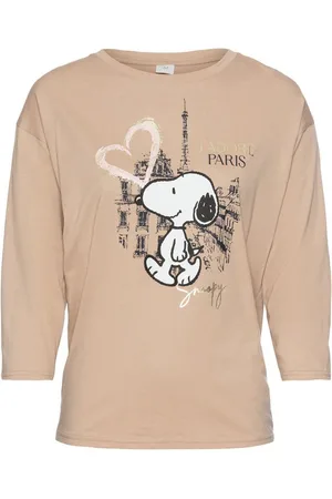 Laura Scott 3/4-Arm-Shirt mit Snoopy-Print