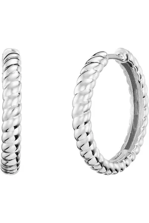 JULIE JULSEN Paar Creolen 925/- Sterling Silber rhodiniert 20mm