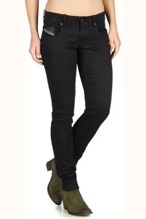 Diesel Skinny-fit-Jeans Damen Jeans Hose Skinny Grupee 0800R Super Slim - Verkäufer: fashion4smile