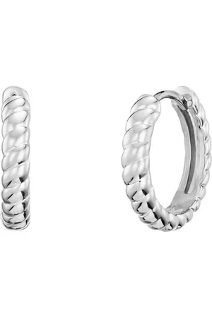 JULIE JULSEN Paar Creolen 925/- Sterling Silber rhodiniert 15mm