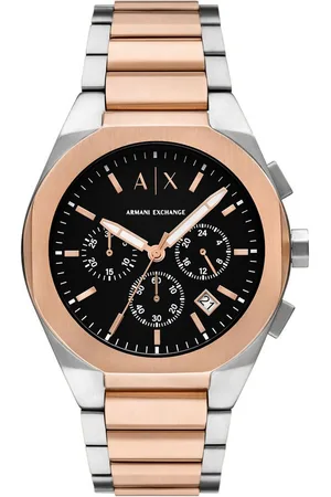 Armani Exchange Chronograph SYNC AX4181, Armbanduhr, Herrenuhr, Edelstahlarmband, analog, Tag, Stoppfunktion