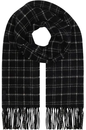 Calvin Klein Schal MINI CHECK WOOL SCARF, mit Logopatch