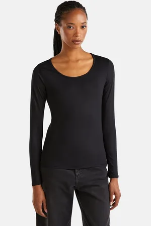 Benetton Langarmshirt Figurbetont