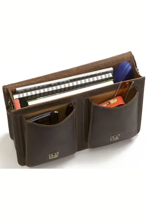 Mika Aktentasche Aktentasche Robbert Sattelleder 41x12x28cm dunkelbraun - Verkäufer: McBuero