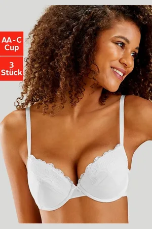 Petite Fleur Push-up-BH (Packung, 3 Stück) mit Bügel im attraktiven Multipack, Dessous