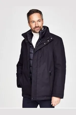 New Canadian Allwetterjacke Wolloptik Jacke dark blue Dunkelblau - Verkäufer: Herrenmode Kreis Shop