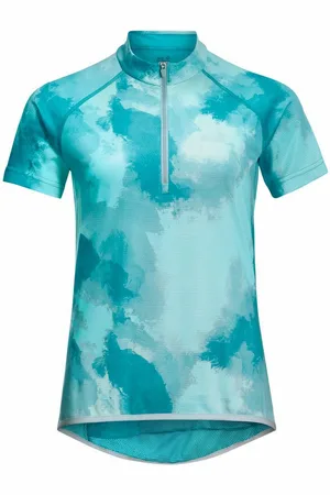 Jack Wolfskin Kurzarmshirt W Tourer Halfzip Print Tee Damen - Verkäufer: eXXpozed