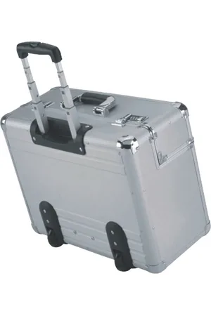 Alumaxx Aktentasche Alu-Pilotenkoffer 48x38x23 cm mit Trolleysystem silber - Verkäufer: McBuero