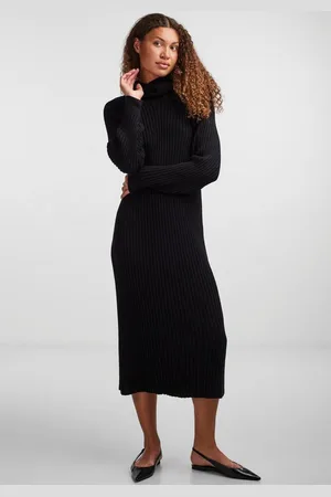 Y.A.S Strickkleid YASMAVI KNIT MIDI ROLLNECK DRESS