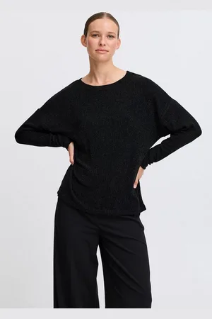 B YOUNG Longsleeve BYSHILOH LS TOP - lässiges Oberteil mit Glitzereffekt - Verkäufer: meinemarkenmode