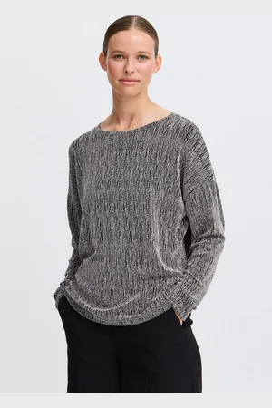 B YOUNG Longsleeve BYSHILOH LS TOP - lässiges Oberteil mit Glitzereffekt - Verkäufer: meinemarkenmode