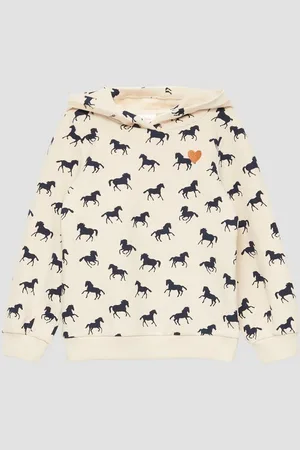 QS by s.Oliver Sweatshirt Kapuzen-Sweatshirt mit All-over-Print - Verkäufer:
