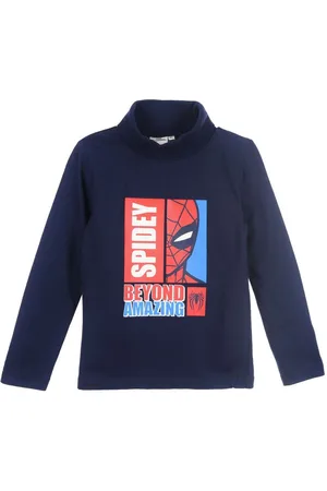 SPIDERMAN Langarmshirt Marvel Jungen Shirt mit Rollkragen Gr. 98- 128 cm - Verkäufer: Starkids Licensed Brands and more
