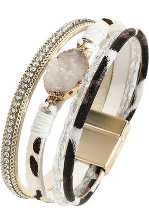 Karma Lederarmband Damenarmband Wickelarmband Damen Magnetverschluss (Geschenk für Sie, Accessoires), Damenarmband Armschmuck Armbandset - Verkäufer: Sanixa