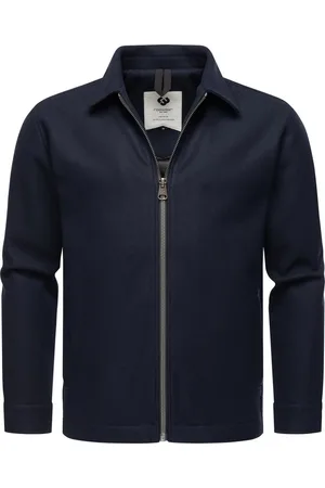 Ragwear Outdoorjacke Azzte Felt stylische Herren Hemdjacke in Woll-Optik