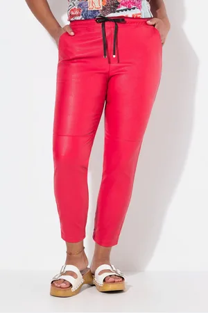 Angel of Style Schlupfhose Lederoptik-Hose Elastikbund und -saum - Verkäufer: Popken Fashion Group