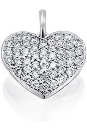 vivance collection Kettenanhänger 0,25 ct Diamant Brillant Anhänger aus 585 Weißgold, Damen Gold Schmuck