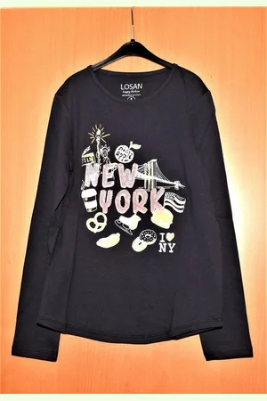 Losan Langarmshirt New York Tokio blau - Verkäufer: Chic & Fein für Groß und Klein