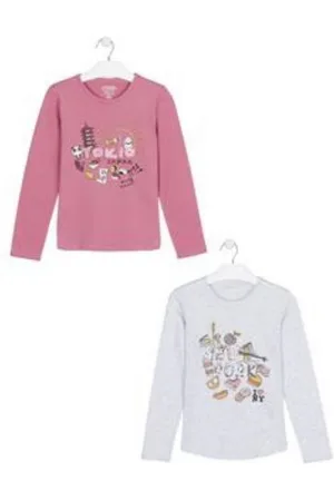 Losan Langarmshirt New York Tokio pink - Verkäufer: Chic & Fein für Groß und Klein