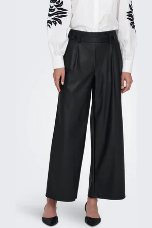 JDY Lederimitathose SOYA GEGGO PU PANT JRS NOOS