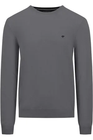 Fynch-Hatton Strickpullover mit Logo Stickerei