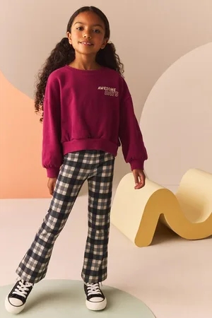 Next Shirt & Leggings Sweatshirt und ausgestellte, karierte Leggings (2-tlg) - Verkäufer: Germany GmbH